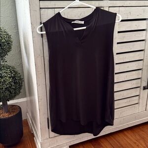 Doublju Black V-Neck Sleeveless Top